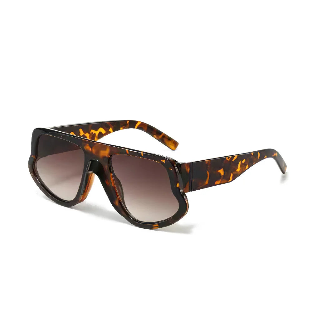 Rectangular Sunglasses Small Frame Polycarbonate — Black | KIMLUD