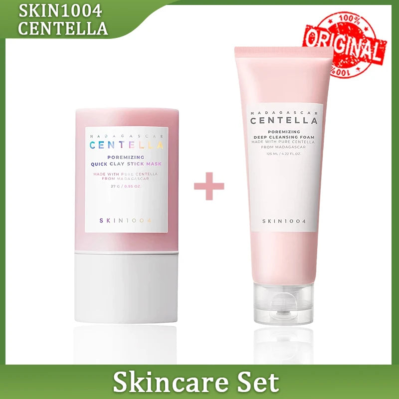 Centella Asiatica Skincare Set Toner Cleanser Serum And Oil — Pink | KIMLUD