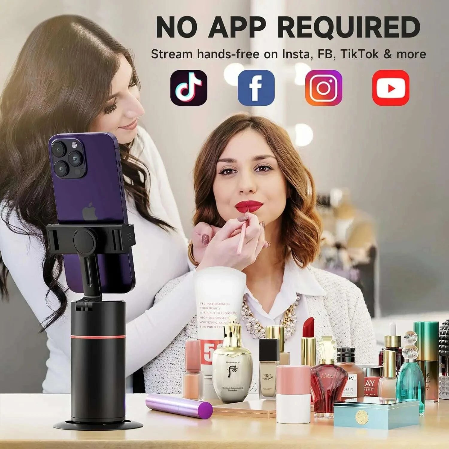 auto-face-tracking-tripod-360°rotationno-app-gesture-recognition-phone-camera-mount-smart-shooting-phone-holder-for-live-videokimludkimlud-35561940