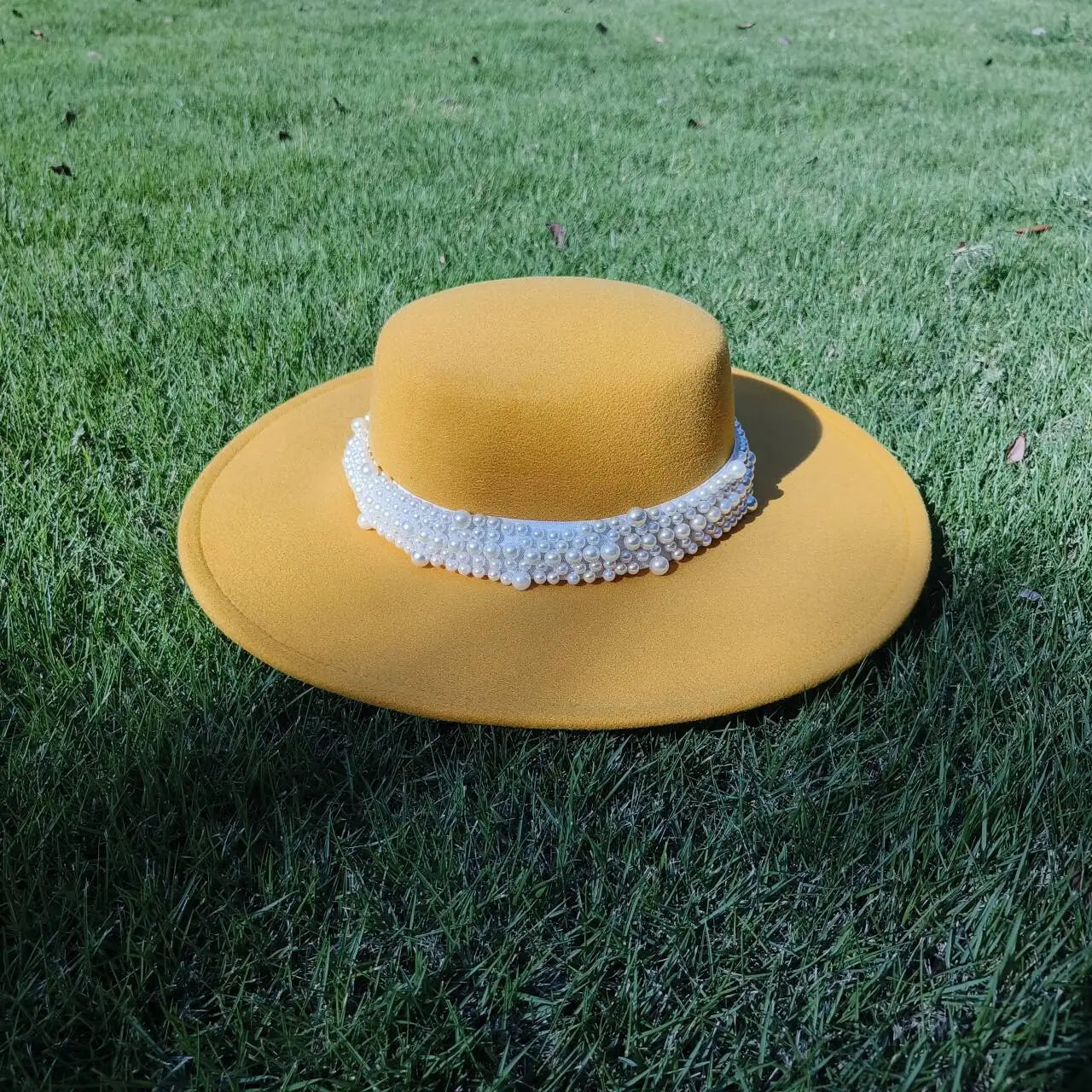 Flat top French fedora classic men's and women's jazz hat Panama hat church hat chapeau femme hats for woman