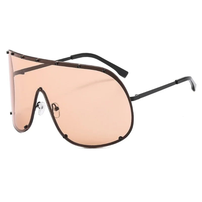 Polarized Sunglasses Alloy Frame Windproof — Sand | KIMLUD