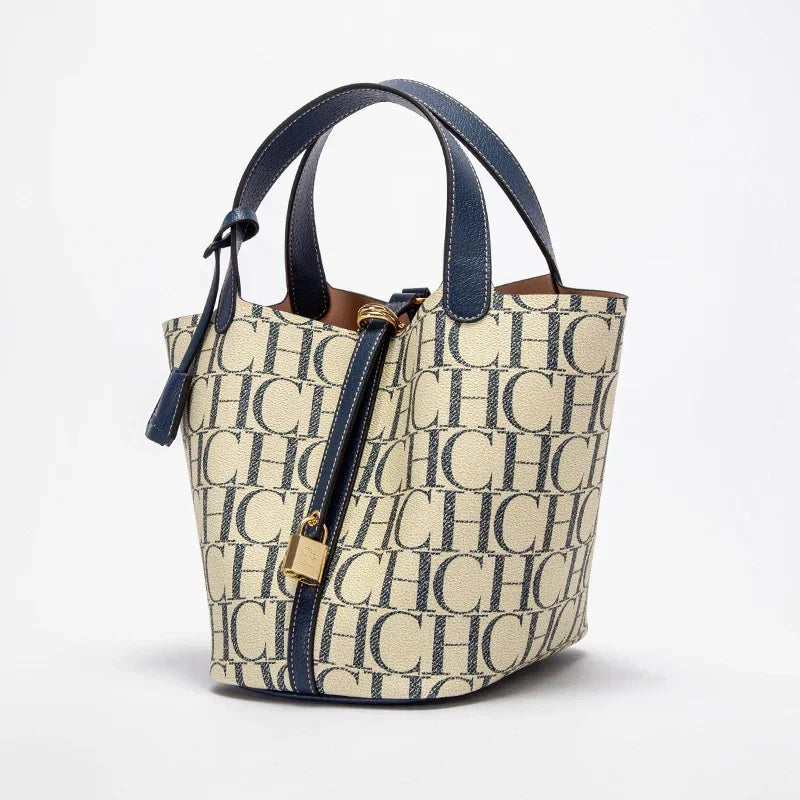 PVC Handbag Large-Capacity Commuter Travel — Beige | KIMLUD
