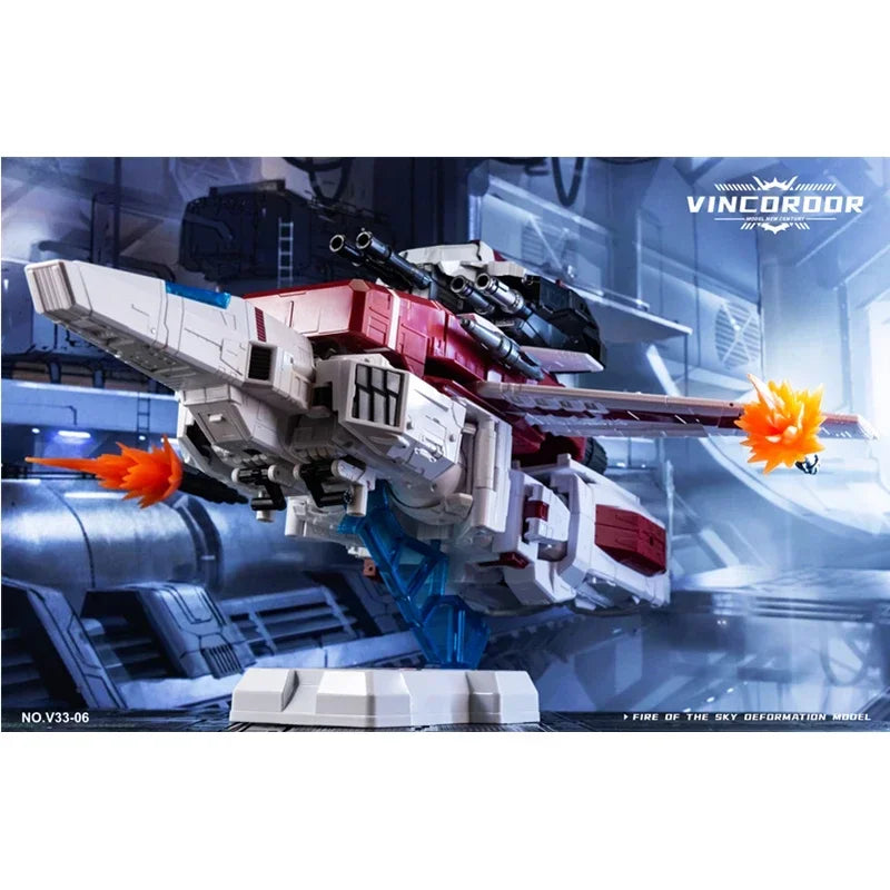 Enlarged Version KO MP57 Deformation Toy Model Car Robot Airplane - Vincoroor Jetfire Skyfire Siege Series V33-06