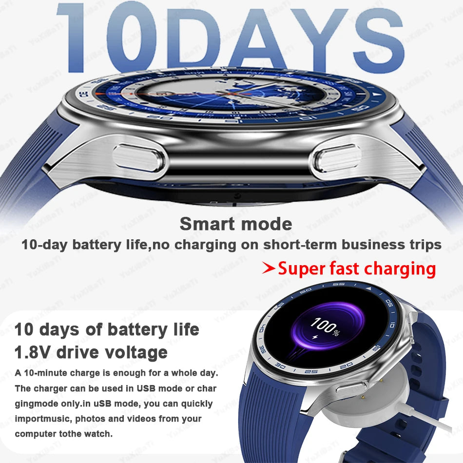 KIMLUD, 2025 New For Man DT Watch X Smart Watch Men 32GB Memory AMOLED HD Screen Bluetooth Call NFC Heart rate waterproof SmartWatch, KIMLUD Womens Clothes