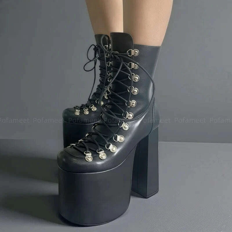 kimlud-women-sexy-ankle-boots-platform-shoes-chunky-heel-short-boots-round-toe-metal-buckle-decor-zipper-punk-style-dance-boots-kimlud-womens-clothes-35043887