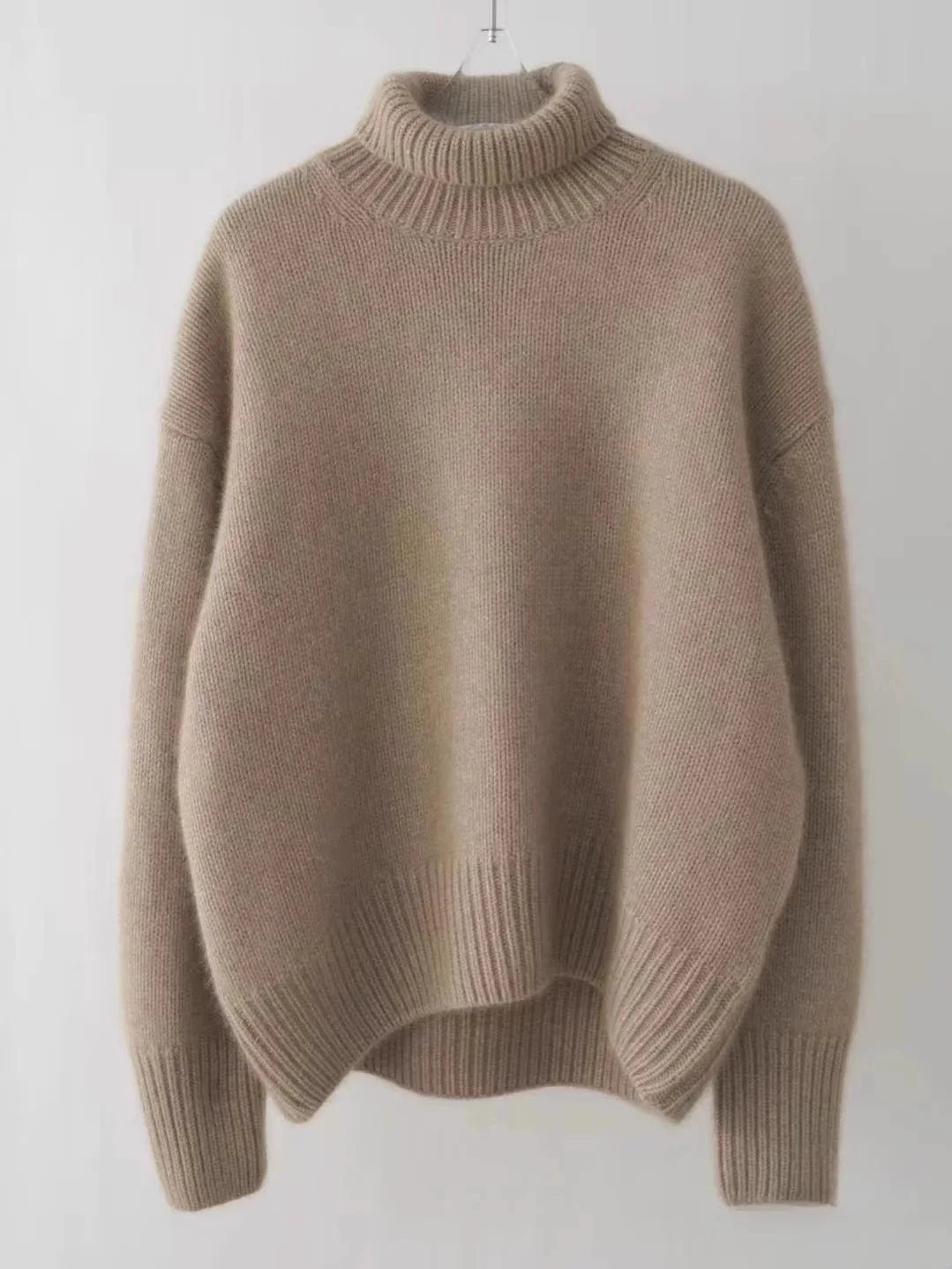 Turtleneck Sweater – High Neck – Cashmere – Loose Fit | KIMLUD