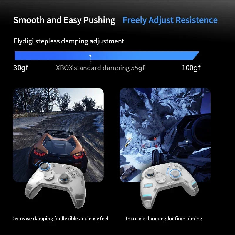 2024 New Flydigi APEX 4 Gaming Controller Wireless Elite Force Feedback Trigger Smart Handle Support PC/Switch/Mobile/TV Gamepad