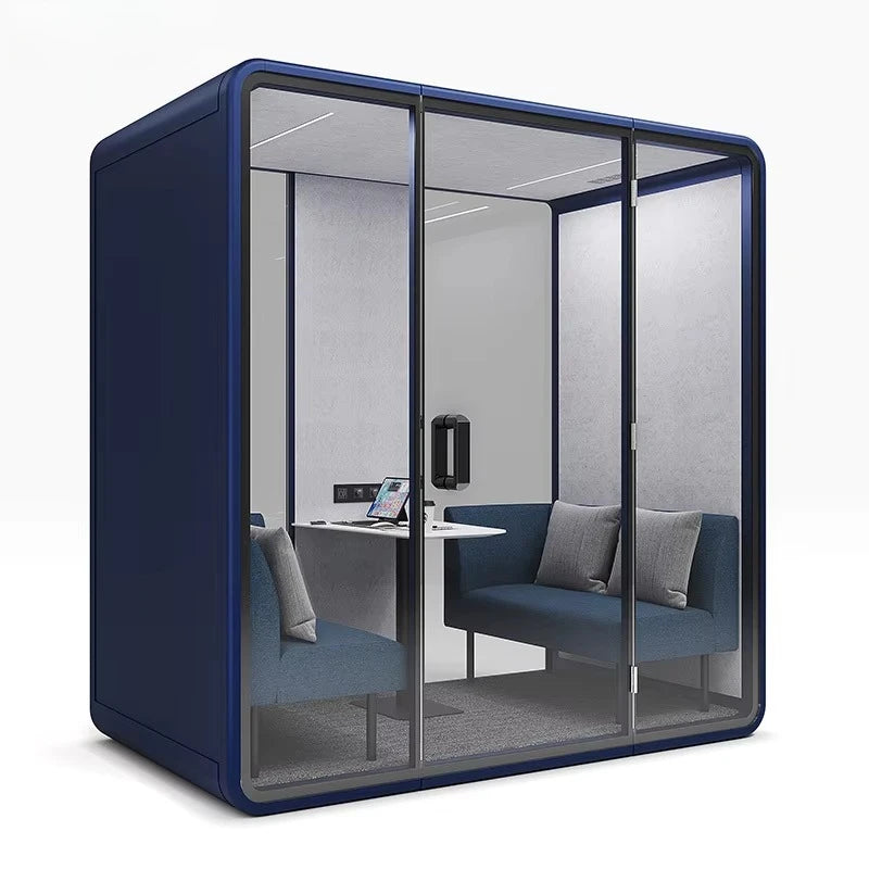 Acoustic Meeting Pod – Soundproof Booth – Carbon Fiber Frame | KIMLUD