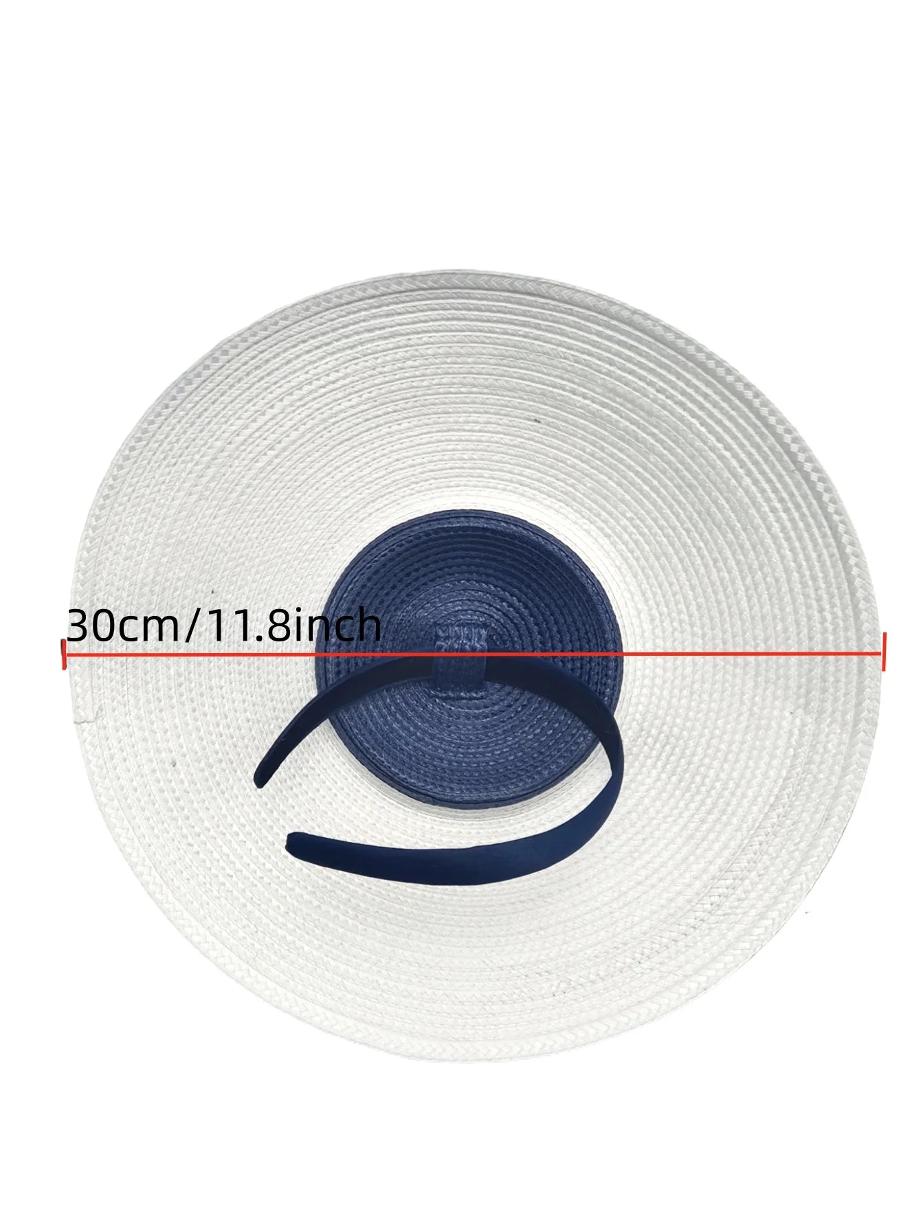 Polyester Fascinator Pillbox Hat — Black White | KIMLUD