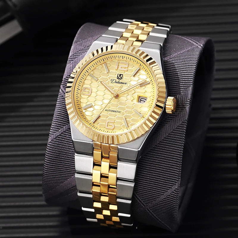 Stainless Steel Automatic Men's Watch — Silver | KIMLUD