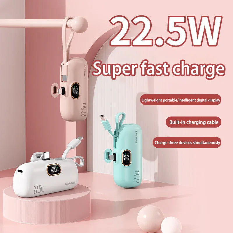 Xiaomi Mini Convenient Mobile Power Bank 30000mah Portable Fast Charging Suitable For iPhone 16  Samsung Xiaomi External Battery