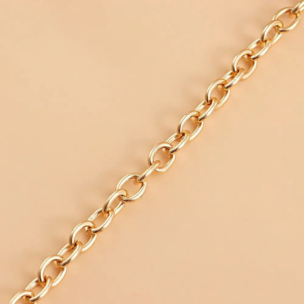 Metal Waist Chain Belt Punk Hip Hop Style — Gold | KIMLUD