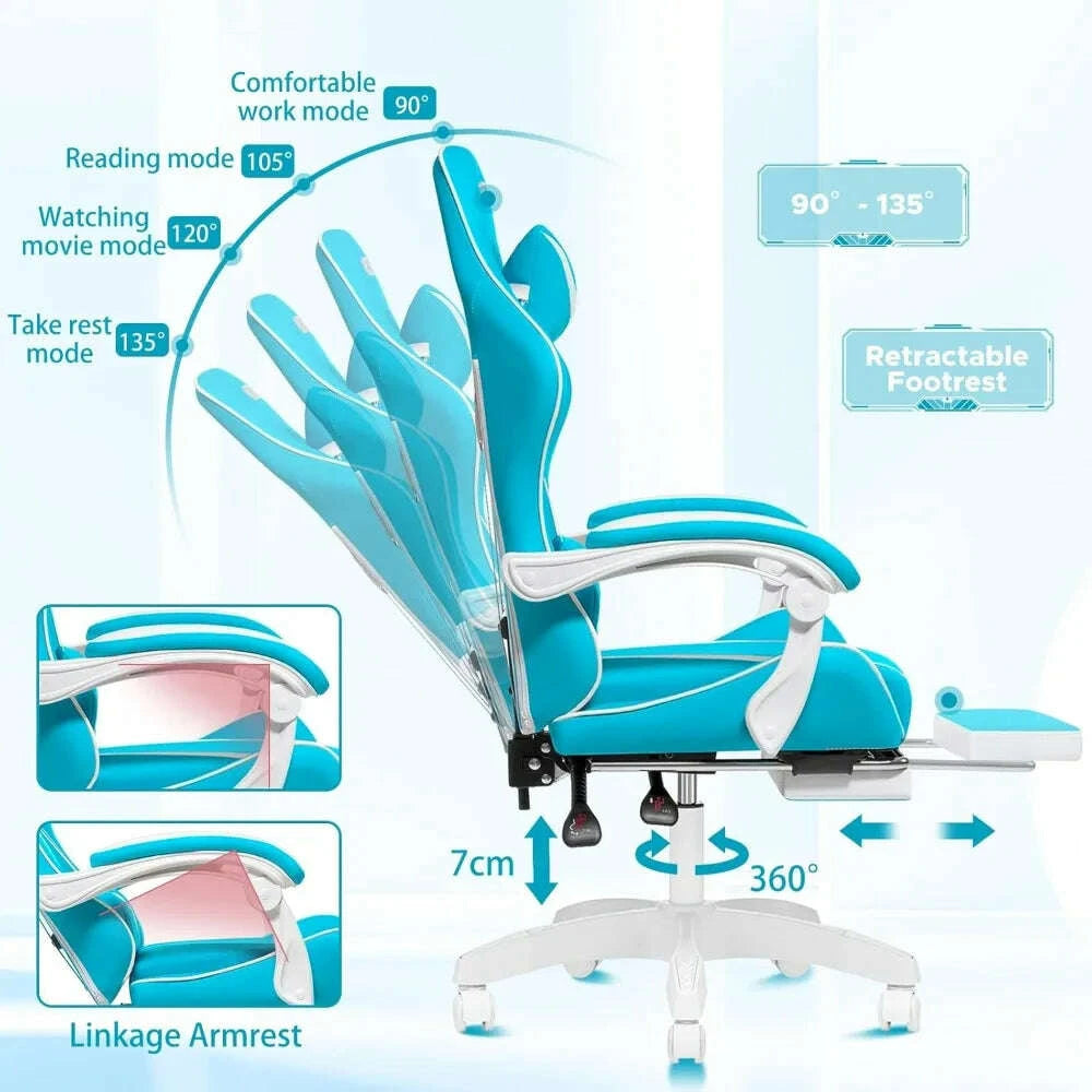 light-blue-white-kids-massage-gaming-chair---reclining-pc-chair-with-footrest-lumbar-support-headrest-for-gaming-roomkimludkimlud-35574034