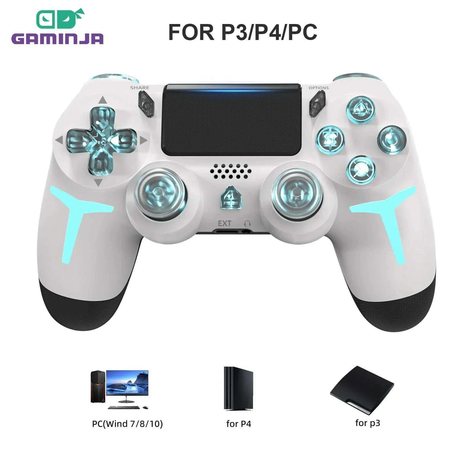 gaminja-rgb-light-wireless-game-controller-for-ps4-ps3-console-computer-pc-led-bluetooth-gamepad-6-axis-gyroscope-dual-vibrationkimlud-womens-fashion-34626588