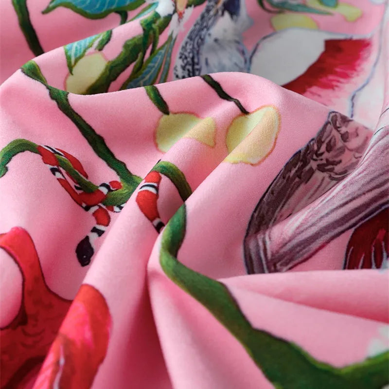 Pink Chinoiserie Pillow Covers 16x16 Inch Traditional Style Bird Dog Floral Vase Decorative Throw Pillow Case Velvet Double Side