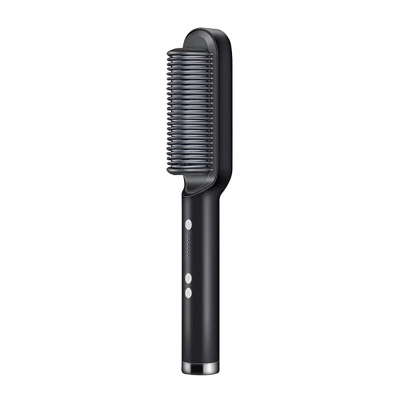 Hair Straightener Brush - Fast Heating - Ceramic | KIMLUD