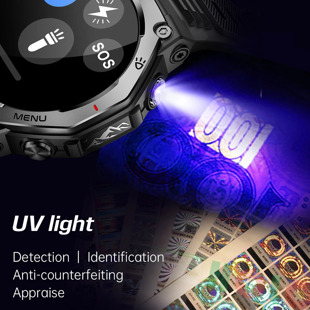 New For Huawei T-Rex 3 GPS Smart Watch 10ATM Waterproof 525mAh Battery Bluetooth Call Flashlight Military Sports Smartwatch Men