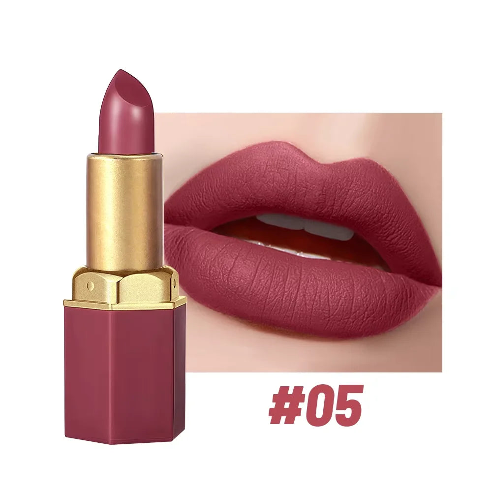 Velvet Matte Lipstick Waterproof Long-Lasting — Mauve Pink | KIMLUD