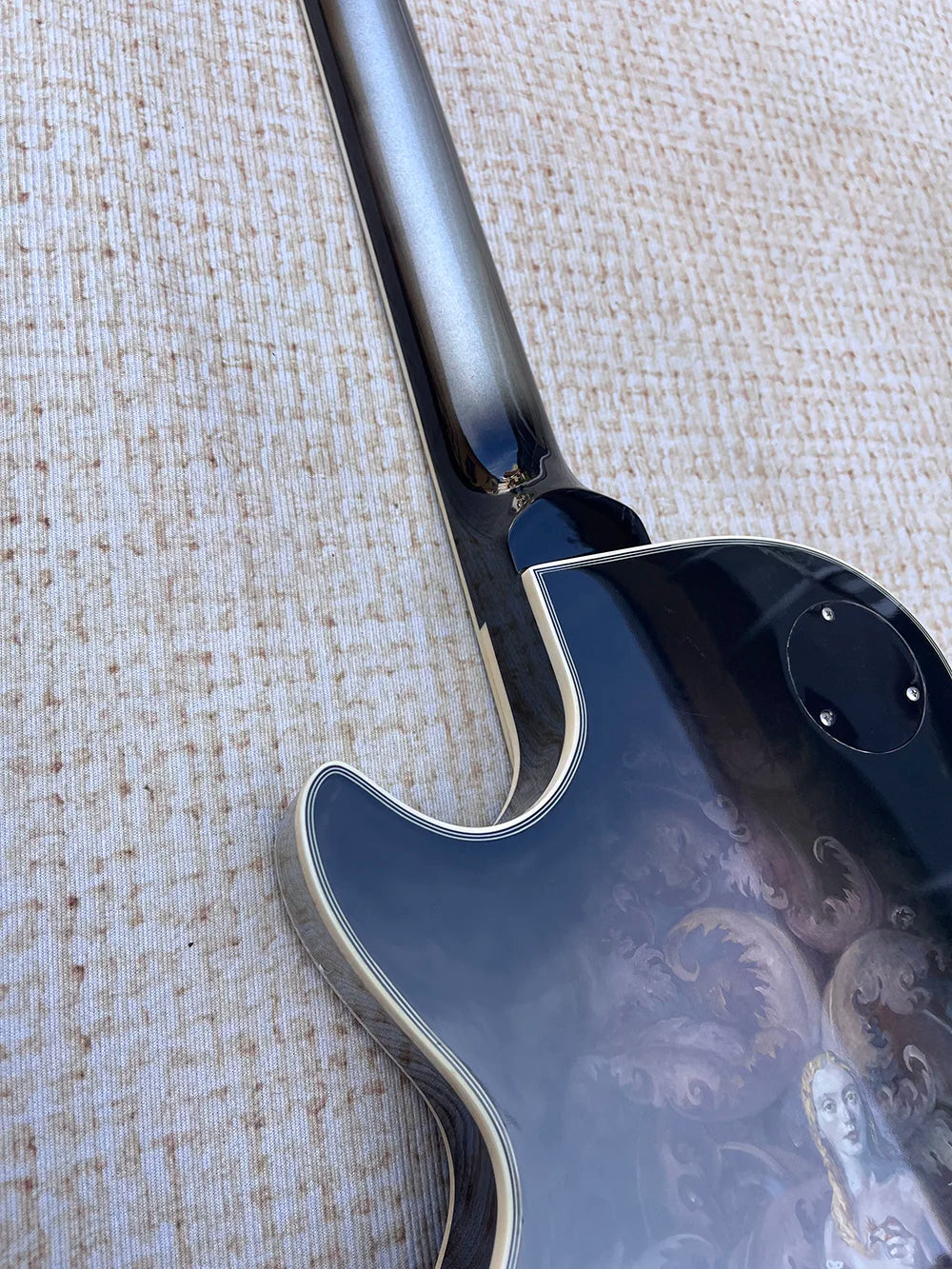 Mahogany Body Six-String Guitar Art Collection Finish — Midnight Blue | KIMLUD