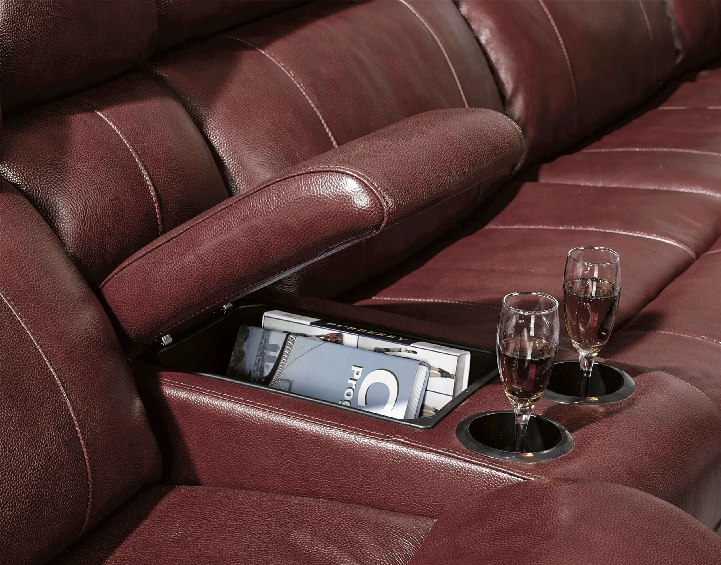 A Modern Luxury Extendable 7 Seater Recliner Sectional Sofa Set Italian L Shaped Recliner Corner Sofa for Living Room