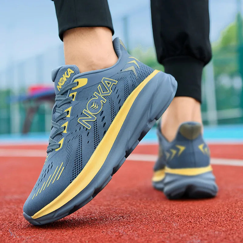 Men's Running Shoes Non-Slip Off-road Shoes Mesh Trainer Race Outdoor Breathable Cushioning Sneakers Couple Fashion Luxury shoes