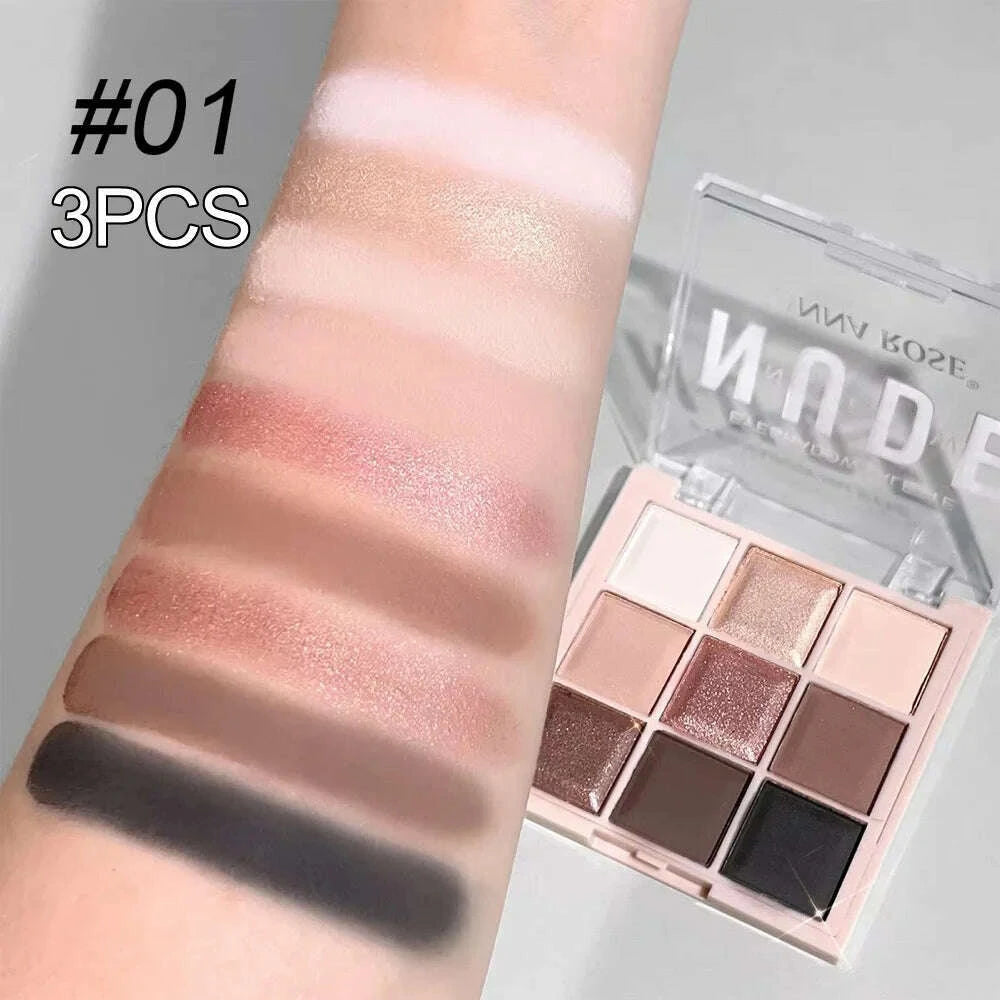 9-color-eyeshadow-palette-with-fine-glitter-shimmer-matte-milk-tea-shades-mini-daily-use-student-friendly-makeup-kimlud-kimlud-33922080