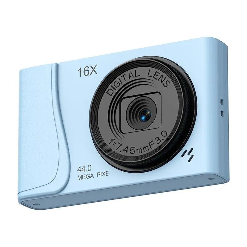 Matte Plastic Compact Camera 4K Digital — Black | KIMLUD