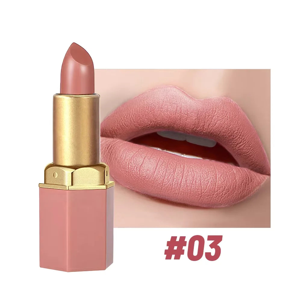 Velvet Matte Lipstick Waterproof Long-Lasting — Mauve Pink | KIMLUD
