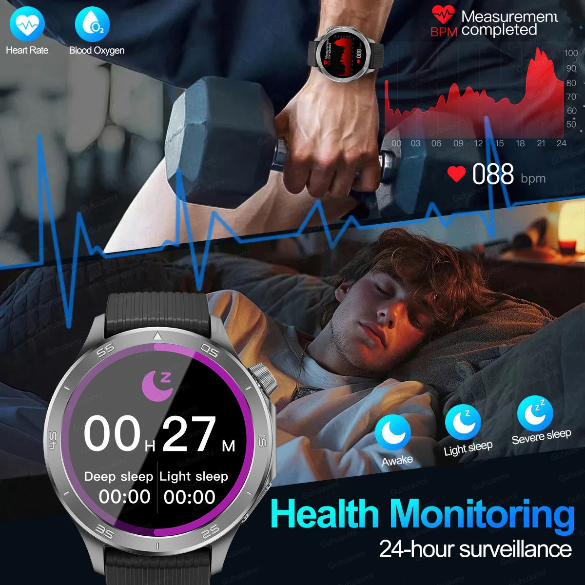 2025 NEW OPPO WANCH X2 MAX Outdoor Sports Men SmartWatch GPS Motion Trajectory Compass AMOLED Screen IP67 Waterproof Smart Watch