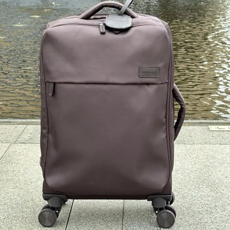 Superlight Ox Cloth Bagging Car 20inch Che-in Baggage Silent Universal Wheel Lightweight Travelling Suitcase for Men An...