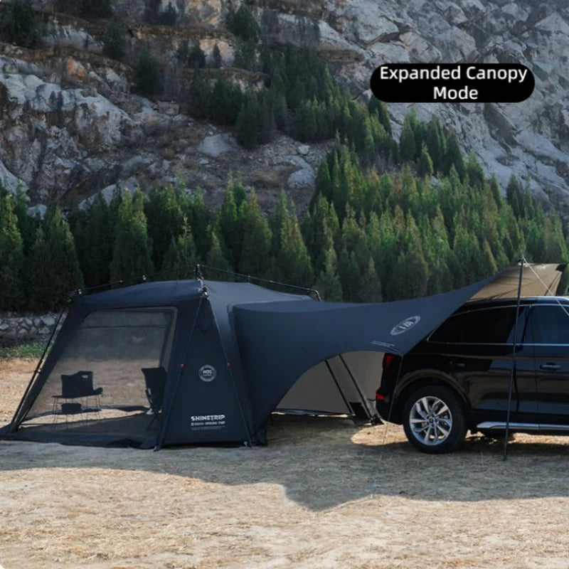 ShineTrip Auto Dome Canopy Series Silver Coated Canopy Oversized Quick Setup Sunproof Camping Auto Dome House Waterproof Tent