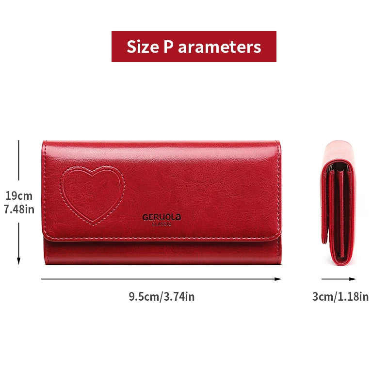 Wallet – RFID Anti-Theft – Leather Split Cow – Large Capacity | KIMLUD