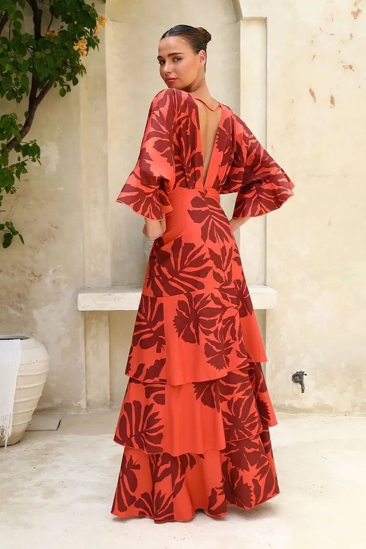 Dresses – Bandeau Blossom Print – Floor-Length Sundress | KIMLUD