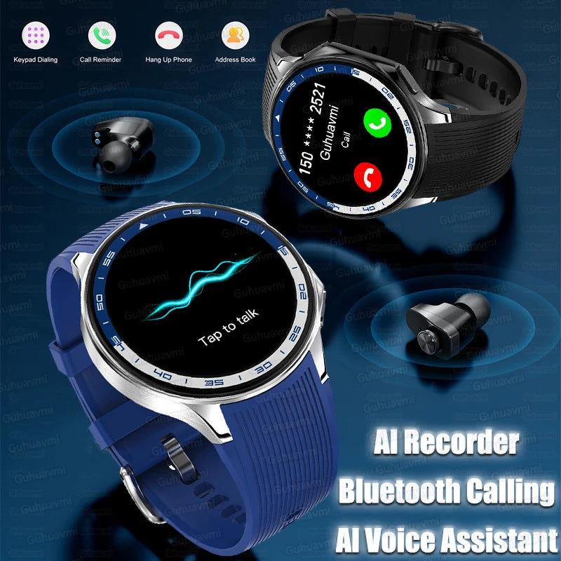 DT Watch X Smart Watch Men 466*466 AMOLED HD Screen 32gB Memory 3D Surround Vision Watch BT Call IP68 Waterproof Smartwatch Man