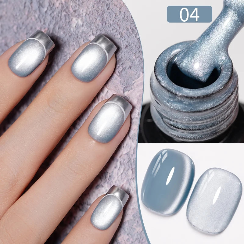 Reflective Glitter Gel Nail Polish Multidimensional Holographic Sparkle, UV-Curable Finish — Pink Lilac | KIMLUD