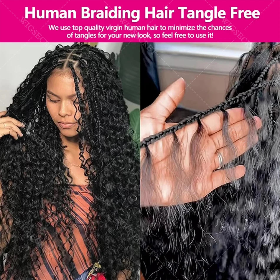 Crochet Hair Extensions - Deep Wave - Remy Human Hair Bundles | KIMLUD