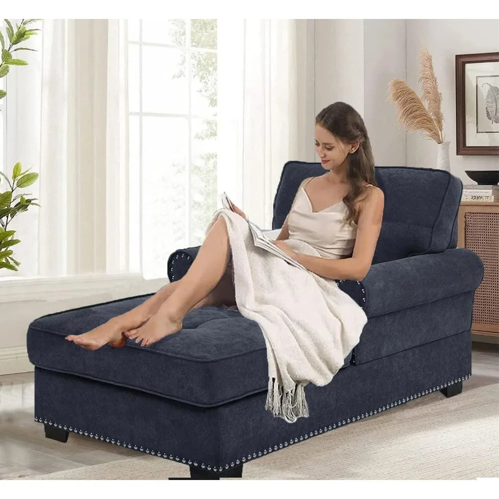 Cozy Chaise Lounge Indoor Living Room Chase Chair Upholstered Chaise Lounges Sleeper for Bedroom Living Room Home Small Place,D