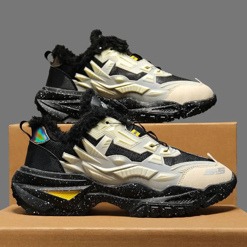 Men's Sports Shoes Hot Sale Of The Season Autumn Thick Bottom Casual Dad Shoes Hong Kong Style Breathable Mesh Upper Rubber O...