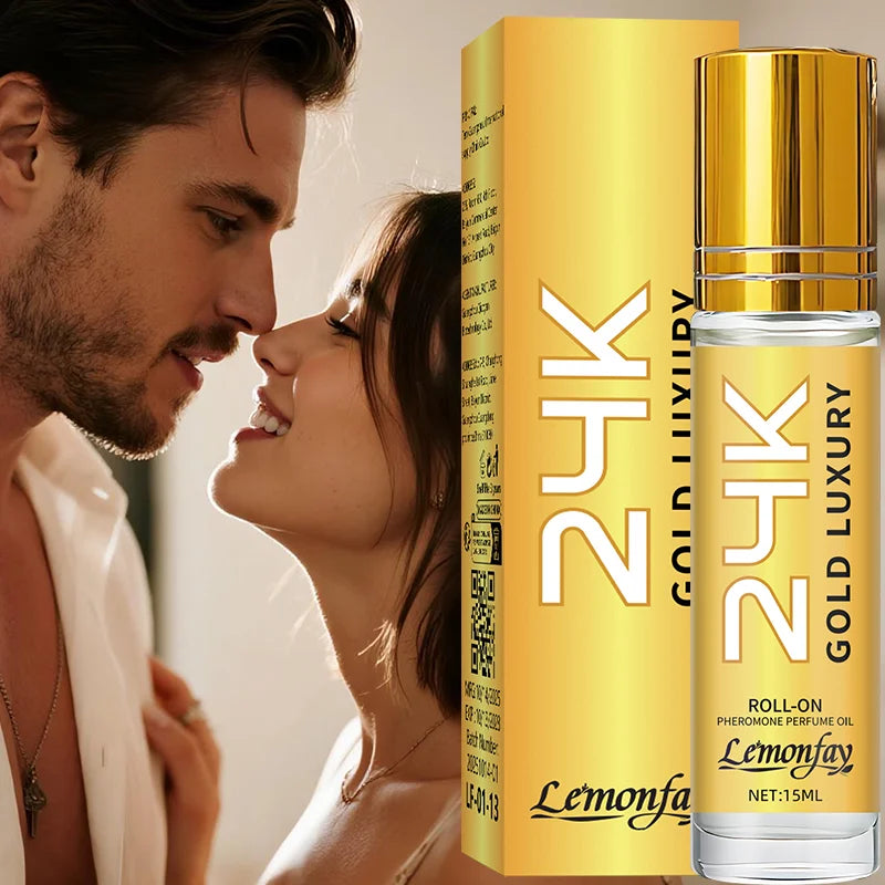 Gold 24K Luxury Pheromone Perfume Oil — Gold | KIMLUD
