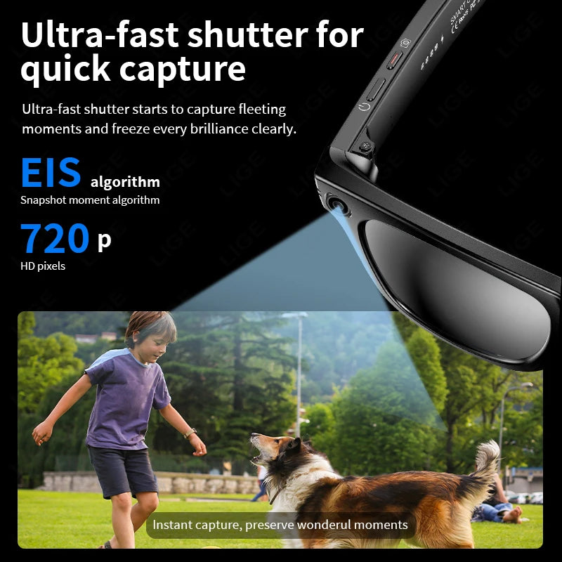 2025 New AI Intelligent Interactive Smart Sunglasses Photography Video Translation Smart Glasses For Google Glasses IOS Andirod