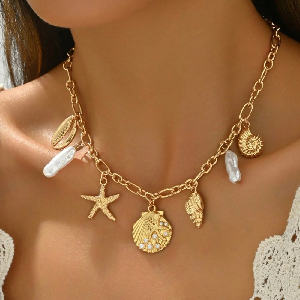 Bohemian Multilayer Handmade Beads Chain Fashion Necklaces Tassels Colorful Love Oil Drop Pendant Pendant Jewelry For Women Acce