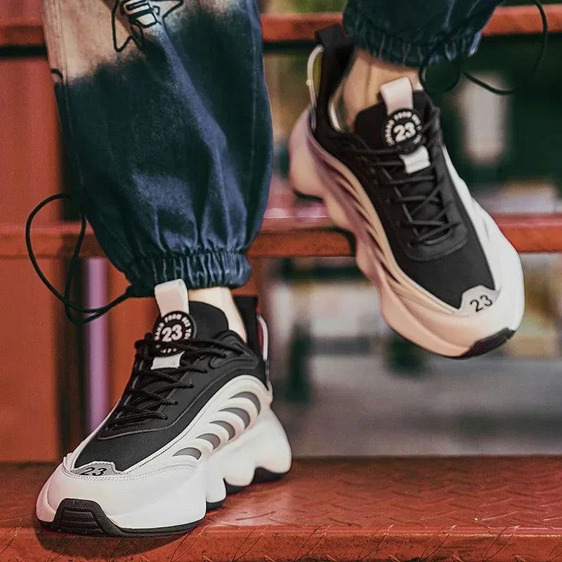 Autumn new high-quality men casual sneakers fashionable and versatile thick-soled comfortable non-slip dad shoes for couples