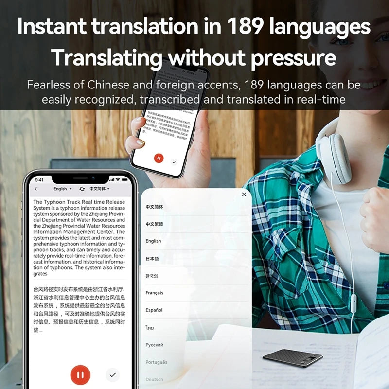 KIMLUD, AI Voice Recorder with ChatGPT Smart Transcription Summarization and Translation Intelligent Audio Recorder for Lecture Meetings, KIMLUD Womens Clothes