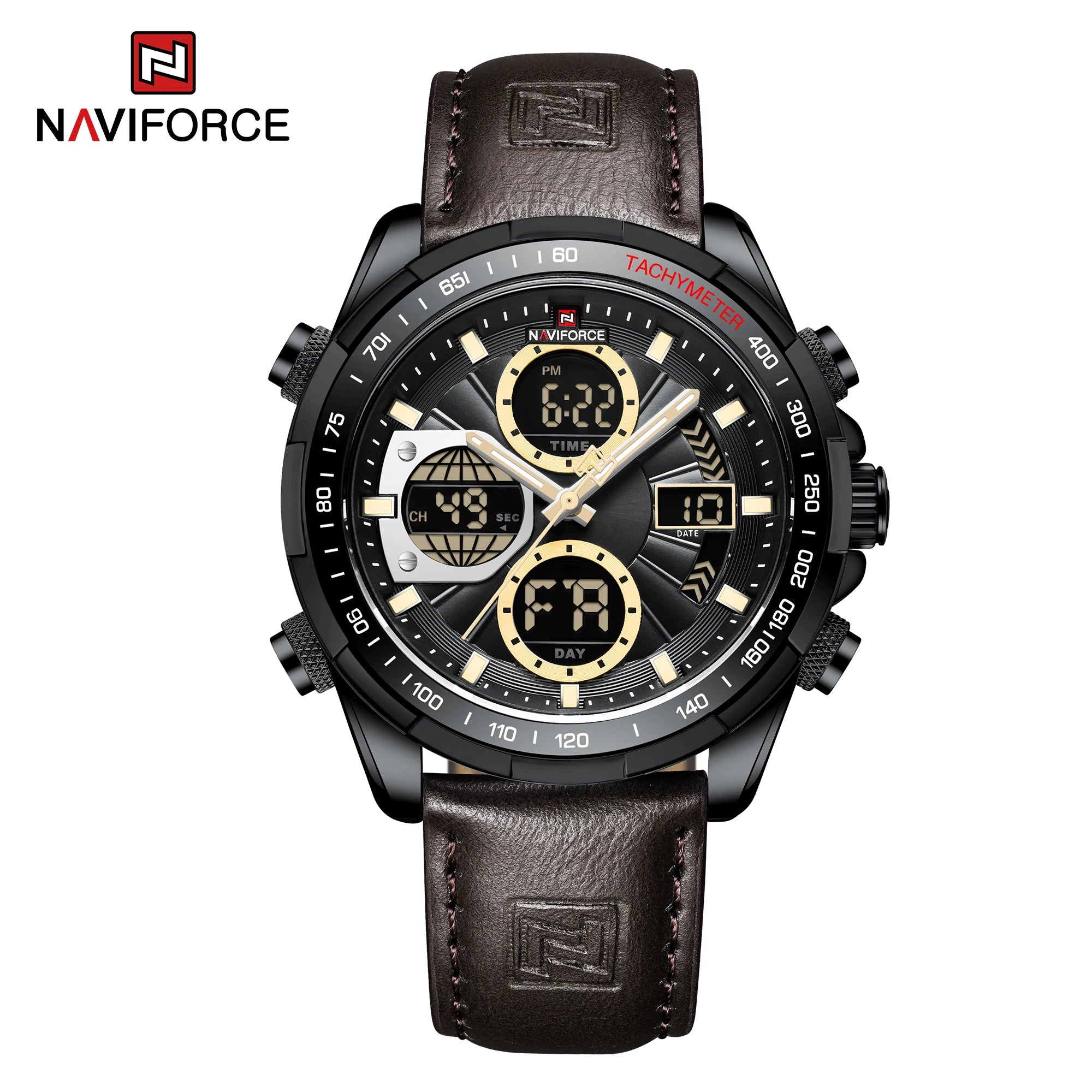 NAVIFORCE Fashion Military Watches for Men Luxury Original Sports Chronograph Watch Waterproof Quartz Clock Digital WristWatch