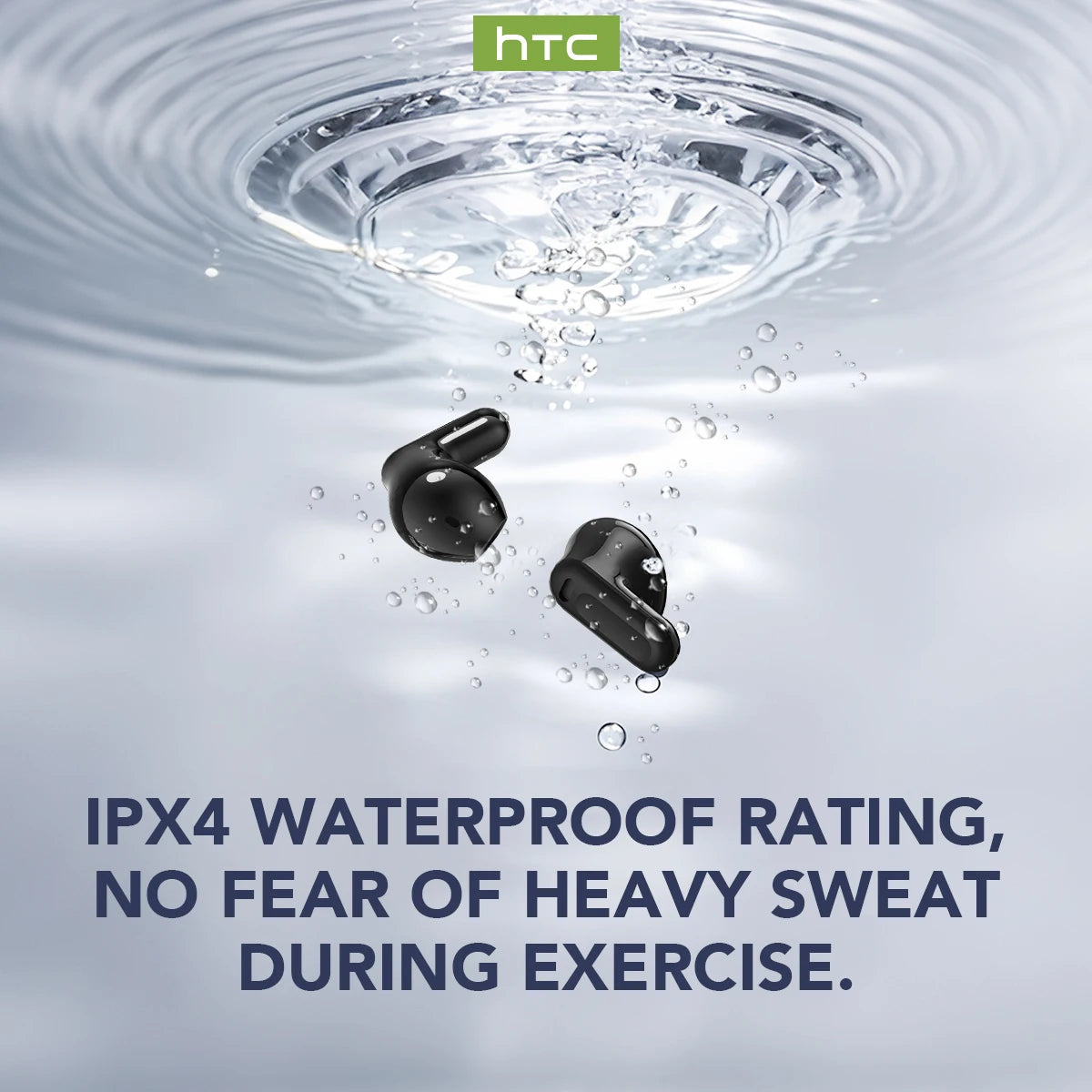 Translator HTC NE20 New Bluetooth 6.0 Wireless Headphones Translation Earphones IPX4 Waterproof Rating Long Battery Life