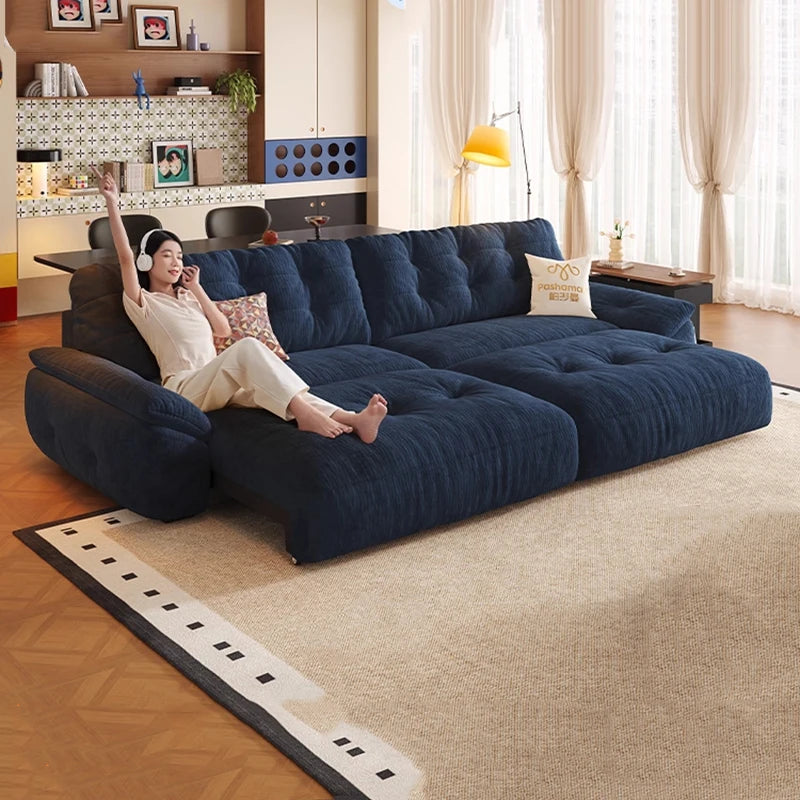 Minimalist Modern Sofa Foldable — Charcoal | KIMLUD