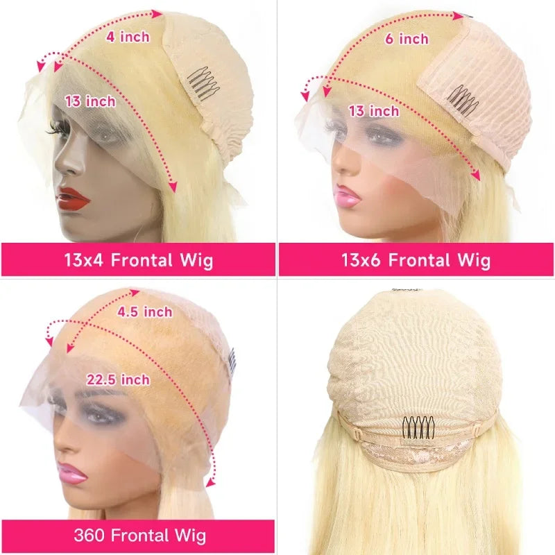 360 Lace Frontal Wig Body Wave — 613 Blonde | KIMLUD