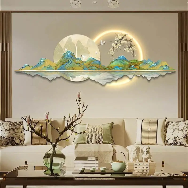 Chinese Style Led Clock Wall Luxury High Quality Romantic Creative Fashion Clock Wall Living Room Reloj De Pared Decoration