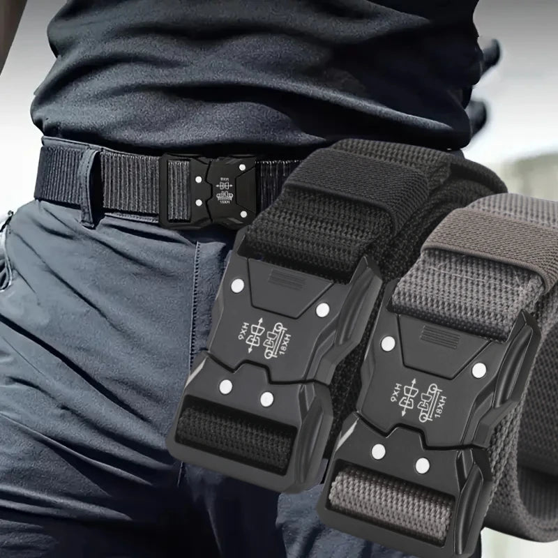 1pcs Versatile Men's Tactical Belts - Durable, Adjustable Design - for Outdoor Hunting & Sports Enthusiasts Men Belt