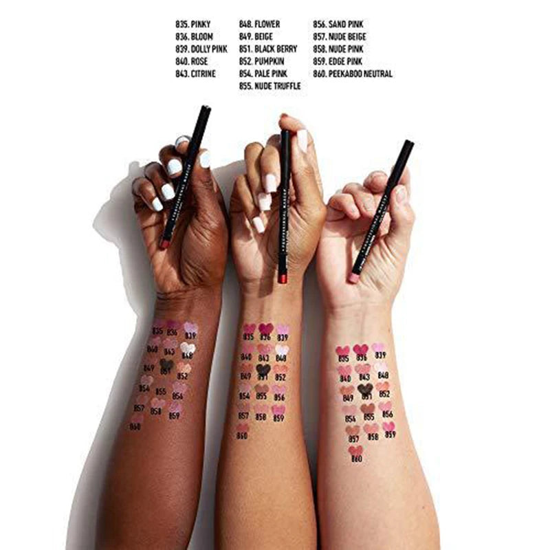 Matte Lip Pencil Slim Long Lasting Waterproof Plumping Lip Liner for Precise Definition — Brown | KIMLUD